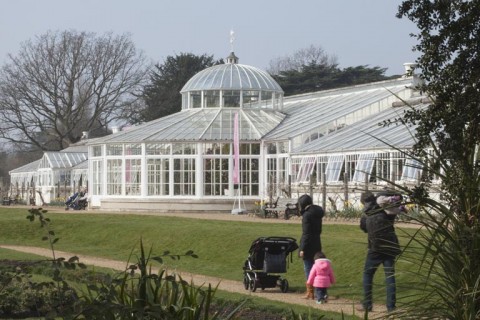 The glasshouse at Chiswick House designed by Samuel Ware for the 6th Duke of Devonshire.
