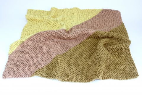 naturally dyed baby blanket