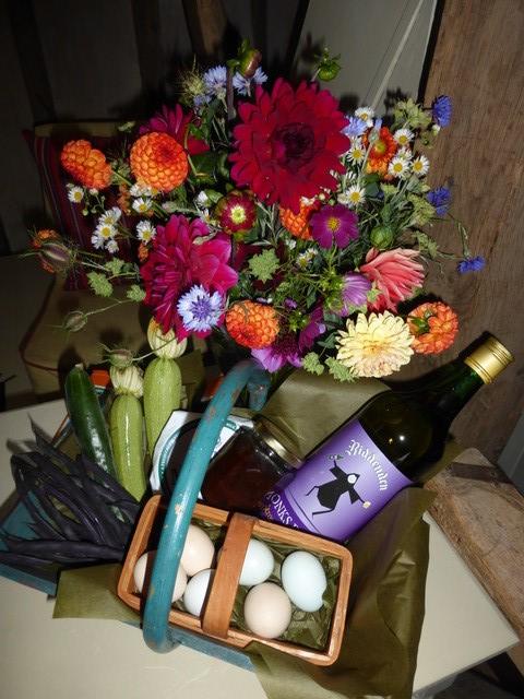 Flowers and a selection of local produce awaits every renter of the Potting Shed